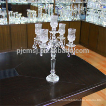 candelabros al por mayor, 4 brazos candelabro hecho a mano de cristal para el hogar o la decoración de la boda CM-CH04